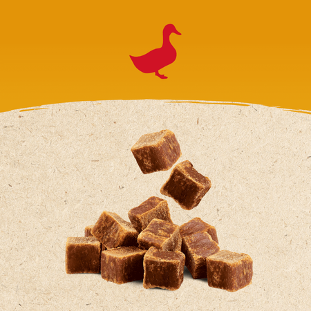 Pedigree Ranchos Cubes z Kaczką 70g Treserki Przysmak Dla Psa