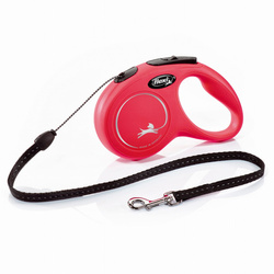 FLEXI SMYCZ New Classic SZNUREK S 5m, dla psów do 12kg, Czerwona