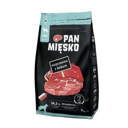 Pan Mięsko Sucha Karma Dla Psa Wieprzowina Z Dzikiem 9kg Chrupki Rozmiar M