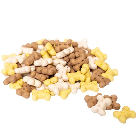 MACED CIASTKA WANILIA KOSTECZKI MIX 1kg - Miękki Przysmak, Treserki dla Psów