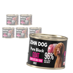 John Dog Pure Black Goat Adult 6x200g Mokra Karma Dla Psa Z Koziną