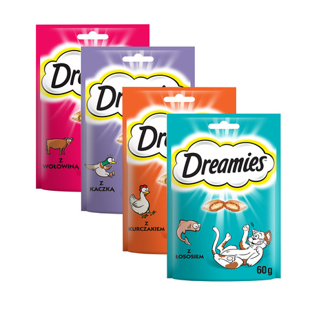 Dreamies zestaw mix 4x60g Przysmaki dla kota