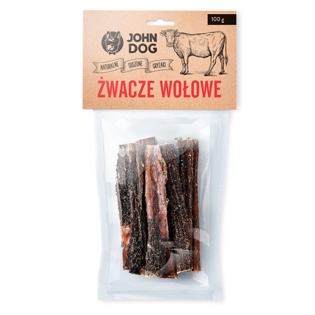 John Dog Żwacze wołowe 100g GRYZAKI NATURALNE ALL 
