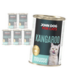 John Dog For Cats 6x400g Mokra Karma Dla Dorosłych Kotów Z Kangurem Mus