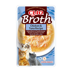 Inaba Cat Ciao Broth 40g Uzupełniająca Karma Dla Kota Bulion z Kurczakiem i Tuńczykiem