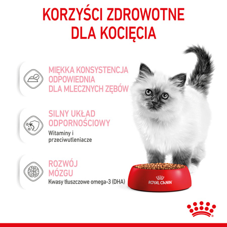 Royal Canin FHN Kitten Instinctive 48x85g Karma Mokra W Sosie Dla Kociąt Do 12 Miesiąca Życia