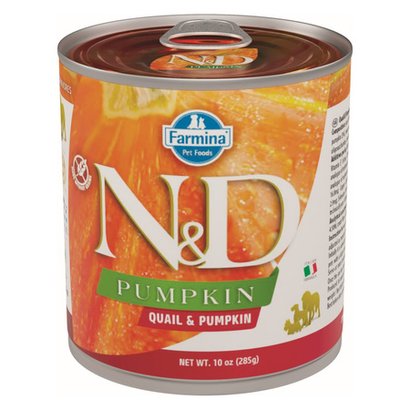 Farmina N&D Quail Pumpkin 12x285g Mokra Karma Dla Psa Przepiórka Z Dynią