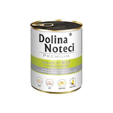 Dolina Noteci Premium Gęś z Ziemniakami Mokra Karma Dla Psa 6x800g