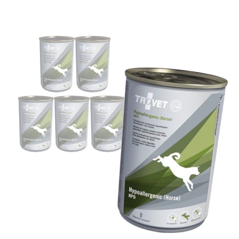 Trovet Hypoallergenic HPD Rich in Horse 400g Mokra Karma Z Koniną Dla Psa Z Nadwrażliwością Pokarmową