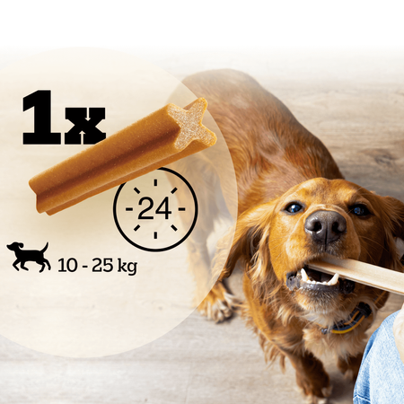 PEDIGREE DentaStix 77g, Przysmak dentystyczny Dla Psów, Średnie Rasy