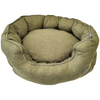 Premium Legowisko Z Poduszką Dla Psa Kota Okrągłe Zielone 56cm Wysokie Krawędzie