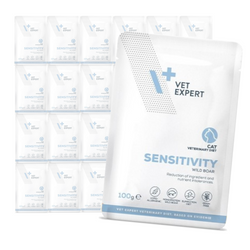 Vet Expert Sensitivity Mokra Karma Weterynaryjna Z Dzikiem 24x100g Dla Kotów Z Nietolerancją Pokarmową
