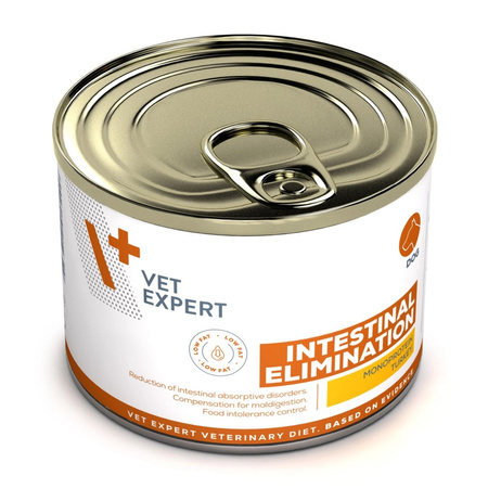 VetExpert Veterinary Diet Intestinal Elimination Low Fat 12x200g Mokra Karma Weterynaryjna Dla Psów z Zaburzeniami Trawiennymi