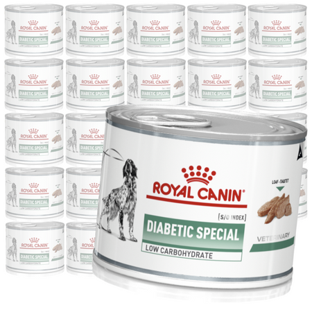 Royal Canin Veterinary VHN Dog Diabetic Low Carbohydrate S/O Loaf 24x195g Mokra Karma Pasztet Dla Psów Kontrola Cukru
