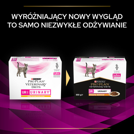 Purina Pro Plan Veterinary Diets UR Urinary Mokra Karma Dla Kota Z Kurczakiem 10x85g Przeciw Kamieniom Struwitowym