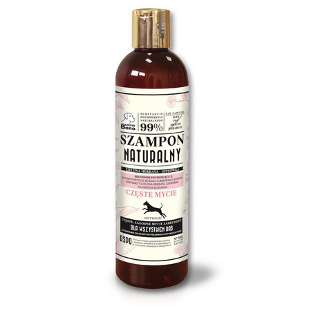 Super Beno SZAMPON NATURALNY 300ml szampon do częstego mycia psa 