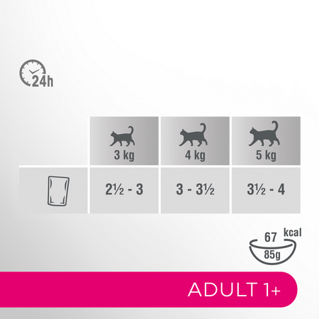 Perfect Fit Adult 1+ 32x85g Mokra Karma Dla Kotów Z Kurczakiem I Wołowiną W Sosie