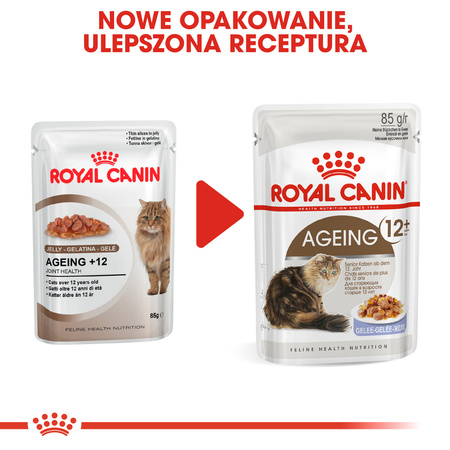 Mokra Karma Dla Kotów Starszych Royal Canin FHN Ageing +12 W Galaretce 12x85g