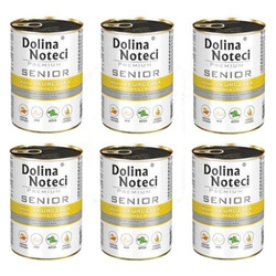 Mokra Karma Dla Psa Dolina Noteci Premium Senior Kurczak Z Marchewką I Bazylią 6x 400g