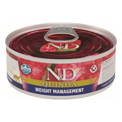 Farmina N&D Cat Quinoa Weight Management 80g Mokra Karma z Jagnięciną Dla Kota Redukcja Masy Ciała