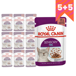 Royal Canin FHN Sensory Feel 10x85g Karma Mokra Kawałki W Sosie Dla Kotów Dorosłych Pobudzająca Percepcje Tekstur 5+5 GRATIS