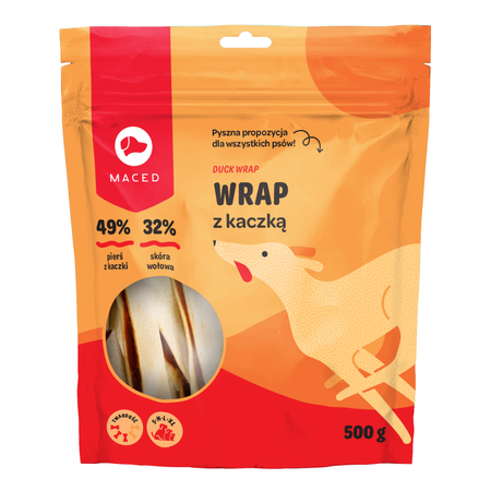MACED CHIPS Z KACZKĄ 500g GRYZAK PRZYSMAK DLA PSA