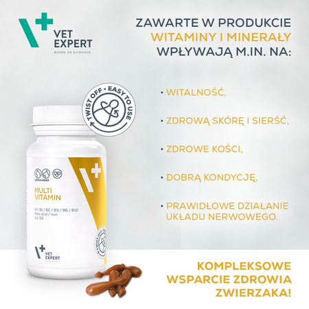 Suplementy dla psa i kota VetExpert Multivitamin WITALNOŚĆ 30 kapsułek