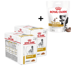 Royal Canin Veterinary Urinary S/O 24x100g Mokra Karma W Sosie Dla Psów Na Kamienie Struwitowe + GRATIS Przysmak 230g