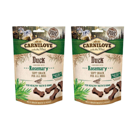 Carnilove Semi Moist Snack Duck Enriched with Rosemary 2x200g Przysmak Dla Psa Kaczka Z Rozmarynem