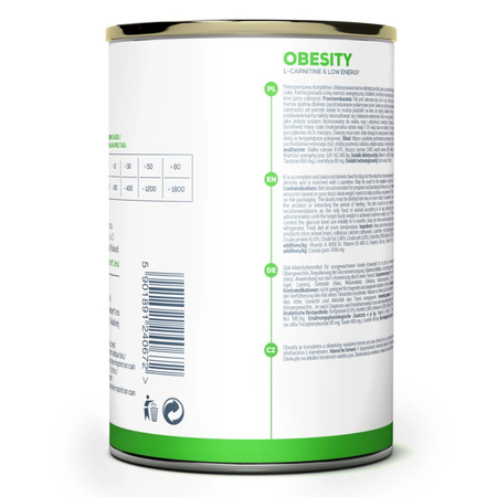 Vet Expert Obesity Mokra Karma Weterynaryjna Dla Psa Kurczak Z Jagnięciną 6x400g Redukcja Masy Ciała