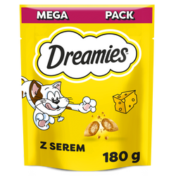 Dreamies z Pysznym Serem Mega Pack 180g Przysmaki dla kota