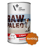 Vetexpert RAW PALEO LIGHT adult beef 6x 400g - niskokaloryczna, z wołowiną