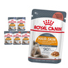Royal Canin Hair & Skin w Sosie i Galaretce 6x85g Mokra Karma Dla Kotów Dorosłych Zdrowa Skóra Piękna Sierść