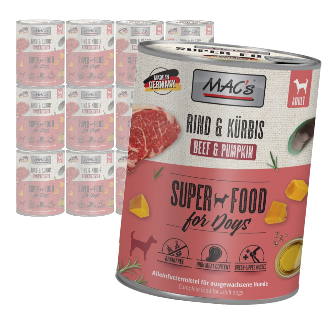 MAC's Dog Bezzbożowa Mokra Karma Z Wołowiną I Dynią