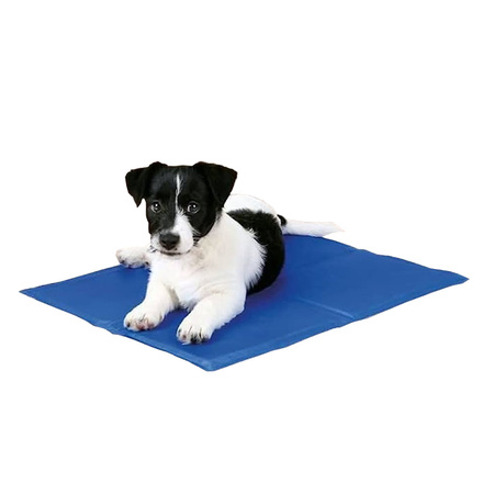 Mata chłodząca na upały dla psa i kota Niebieska, rozmiar XS 40x30 cm