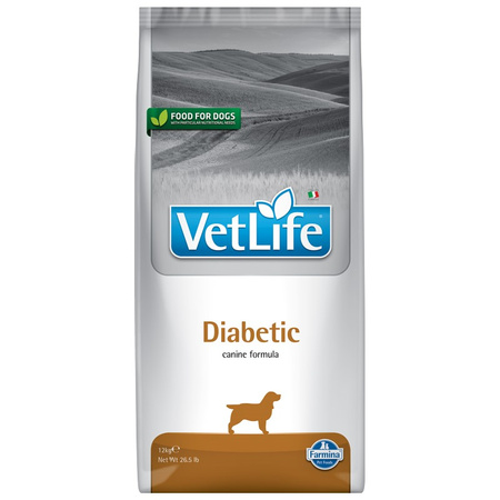 Vet Life DOG DIABETIC 12kg Karma sucha dla psa diabetyka