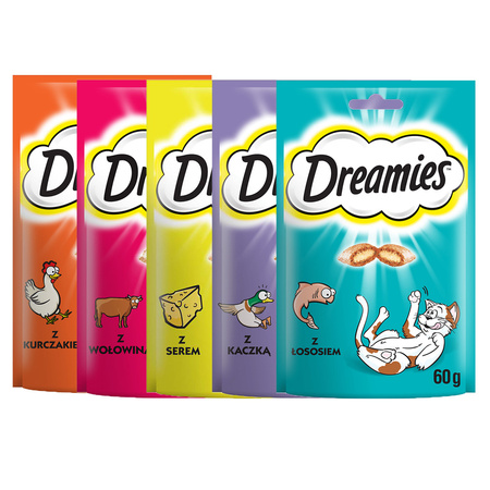 Dreamies zestaw mix 5x60g Przysmaki dla kota