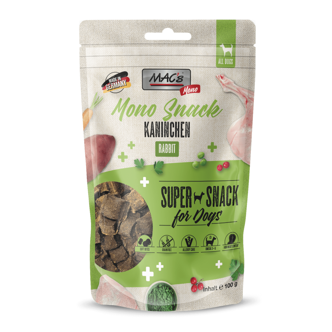 Mac's Mono Snack Vetcare Bezzbożowy Przysmak z Królikiem Dla Psa