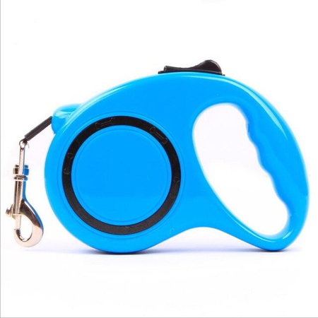 Automatyczna smycz dla małych i średnich psów SJ-190, obciążenie do 12kg, długość 3m, Niebieski