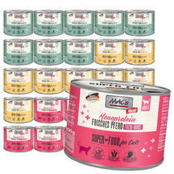 MAC's 24x200g Monoproteinowa Mokra Karma Dla Kota Konina Jagnięcina Indyk