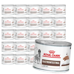 Royal Canin Veterinary VHN Dog Gastrointestinal Low Fat 24x200g Mokra Karma Pasztet Dla Psów z Zaburzeniami Trawienia