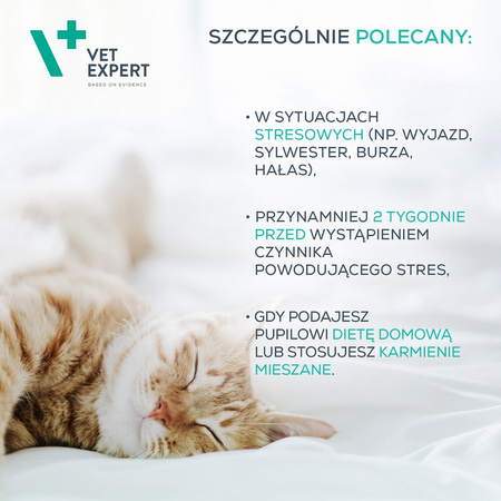 Vet Expert Calm & Relax Suplementy Dla Psa I Kota Objawy Stresu 30szt Kapsułek
