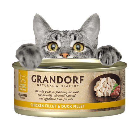 Mokra Karma Dla Kota Grandorf Filety Z Kurczaka I Kaczki 12x70g