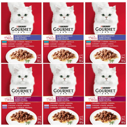 Purina Gourmet Mon Petit Mix Mięsnych Rybnych Smaków 36x50g Mokra Karma Dla Kota Wyborne Kawałki