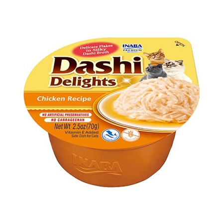 Inaba Cat Dashi Delights 12x70g Uzupełniająca Karma Dla Kota w Bulionie Mix 4 Smaków