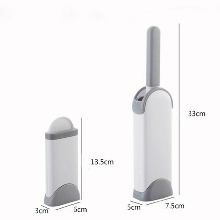 Szczotka Do Czyszczenia Ubrań Tapicerki Z Sierści Szara