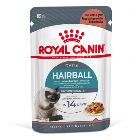Royal Canin Hairball Care 6x85g Mokra Karma Dla Kotów Dorosłych w Sosie Eliminacja Kul Włosowych