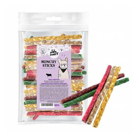 MR BANDIT Przysmak Dla Psa MUNCHY TWISTS Mix 600g