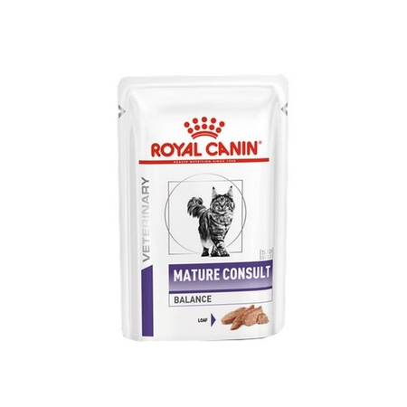 Royal Canin Veterinary Mature Consult Balance Loaf 24x85g Mokra Karma Dla Kotów Powyżej 7 Roku Życia Z Tendencją Do Nadwagi