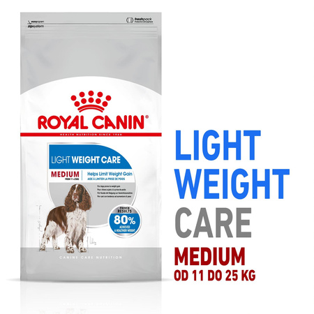 Royal Canin Medium Light Weight Care 3kg Karma Sucha Dla Psów Średnich Ras Z Tendencją Do Nadwagi